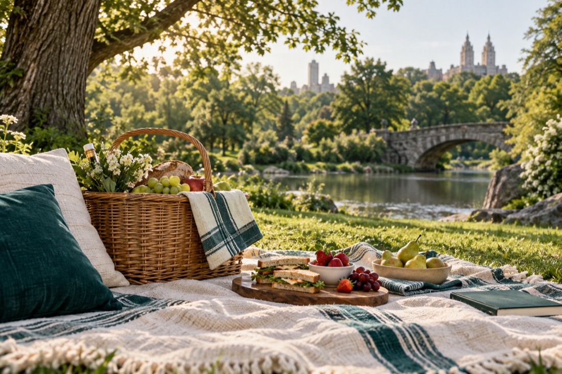 A picnic in the sunshine